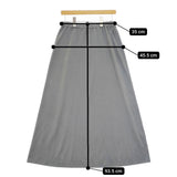 BATONER BEMBERG SKIRT BN-22SL-037 定価19800円 キュプラ混 ロングスカート グレー レディース バトナー【中古】5-0215M△