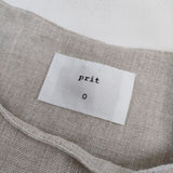 prit 製品洗い リネンノースリーブ ワンピース ベージュ レディース プリット【中古】5-0702S∞