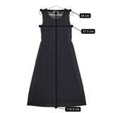 evam eva E162T006 ノースリーブ コットン ワンピース ブラック レディース エヴァムエヴァ【中古】5-0702S∞