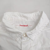 homspun プルオーバーシャツワンピ 132-5449 サイズF ステッチ ワンピース ホワイト レディース ホームスパン【中古】5-0411M♪