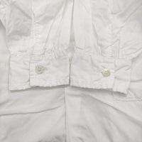 homspun プルオーバーシャツワンピ 132-5449 サイズF ステッチ ワンピース ホワイト レディース ホームスパン【中古】5-0411M♪