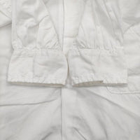 homspun プルオーバーシャツワンピ 132-5449 サイズF ステッチ ワンピース ホワイト レディース ホームスパン【中古】5-0411M♪