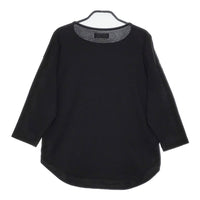 Labo ratory LA059 コットン 長袖Ｔシャツ カットソー ロンＴ ブラック レディース ラボレイトリー【中古】5-0215M△