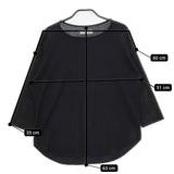 Labo ratory LA059 コットン 長袖Ｔシャツ カットソー ロンＴ ブラック レディース ラボレイトリー【中古】5-0215M△
