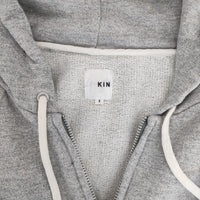 kin ダブルZIP スウェット ヘンプ混 CJ0274 サイズ1 ジップアップ パーカー グレー レディース キン【中古】5-0215M△