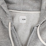kin ダブルZIP スウェット ヘンプ混 CJ0274 サイズ1 ジップアップ パーカー グレー レディース キン【中古】5-0215M△