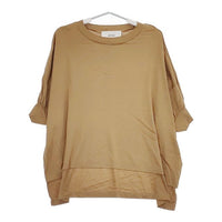 utilite オーガニックコットンスムースドルマンプルオーバー 定価12650円 半袖Ｔシャツ カットソー ベージュ レディース ユティリテ【中古】5-0702S∞