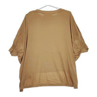 utilite オーガニックコットンスムースドルマンプルオーバー 定価12650円 半袖Ｔシャツ カットソー ベージュ レディース ユティリテ【中古】5-0702S∞