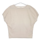 sirenemermaid シレーヌマーメイド ポンチパフスリーブプルオーバー 半袖Ｔシャツ カットソー ベージュ レディース【中古】5-0702S∞
