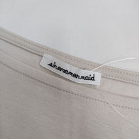sirenemermaid シレーヌマーメイド ポンチパフスリーブプルオーバー 半袖Ｔシャツ カットソー ベージュ レディース【中古】5-0702S∞