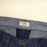 DMG ストレッチ テーパード 14-045T サイズSS チノパンツ ブルー レディース ディーエムジー/ドミンゴ【中古】5-0215G△