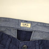 DMG ストレッチ テーパード 14-045T サイズSS チノパンツ ブルー レディース ディーエムジー/ドミンゴ【中古】5-0215G△
