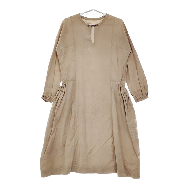 ARTS&SCIENCE サイドポケットギャザー サンプル品 ワンピース ベージュ レディース アーツ&サイエンス【中古】5-0309M♪