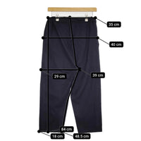 ARTS&SCIENCE 033-L313-358 イージーパンツ ウール サイズ1 パンツ ネイビー レディース アーツ&サイエンス【中古】5-0707M△