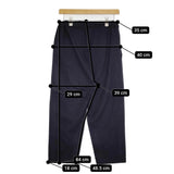 ARTS&SCIENCE 033-L313-358 イージーパンツ ウール サイズ1 パンツ ネイビー レディース アーツ&サイエンス【中古】5-0707M△