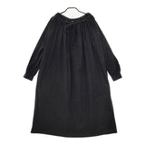 ARTS&SCIENCE 021-0553-044 ギャザー コットン サイズ1 ワンピース ブラック レディース アーツ&サイエンス【中古】5-0215M△