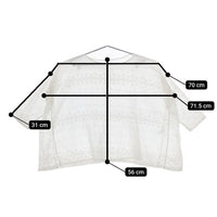 ARTS&SCIENCE サンプル品 レース ブラウス シャツ ホワイト レディース アーツ&サイエンス【中古】5-0403M∞