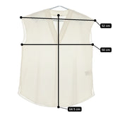 qualite ノースリーブ 32440010027 サイズF Vネック 撥水ストレッチTブラウス 定価14300円 ブラウス シャツ オフホワイト レディース カリテ【中古】5-0525S△
