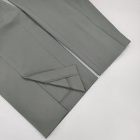 qualite 32440050009 2WAYストレッチセンターベンツパンツ 定価19800円 パンツ セージグリーン レディース カリテ【中古】5-0215M△