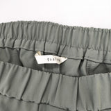 qualite 32440050009 2WAYストレッチセンターベンツパンツ 定価19800円 パンツ セージグリーン レディース カリテ【中古】5-0215M△