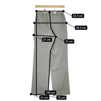 qualite 32440050009 2WAYストレッチセンターベンツパンツ 定価19800円 パンツ セージグリーン レディース カリテ【中古】5-0215M△