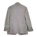 ROKU 6 BEAUTY&YOUTH MELTON NO COLLAR JACKET 定価55000円 ノーカラージャケット グレー ロクビューティアンドユース【中古】5-0117T♪