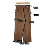 ROKU 6 BEAUTY&YOUTH PIPING PANTS 8614-202-0211 定価22000円 パイピング パンツ ブラウン レディース ロクビューティアンドユース【中古】5-0806G∞