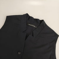 mizuiro-ind スタンドカラー ノースリーブ ワンピース ブラック レディース ミズイロインド【中古】5-0806M∞