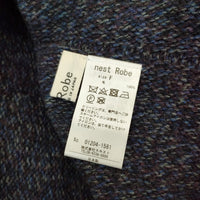 nest Robe 01204-1581 メランジヤーンオフタートルプルオーバー ウール セーター ニット ネイビー レディース ネストローブ【中古】5-0117T♪