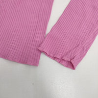 Shinzone リブ タートルネック 長袖Ｔシャツ カットソー ロンＴ ピンク レディース シンゾーン【中古】5-0806M∞