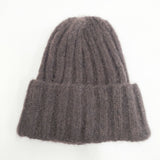 Calimar アルパカ混 イタリア製 帽子 ニットキャップ ブラウン レディース カリマール【中古】5-1119T◎