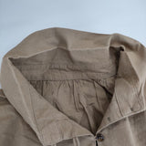 YARRA YR-94-008 コットン ギャザー プルオーバー ブラウス シャツ ベージュ レディース ヤラ【中古】5-0403M∞