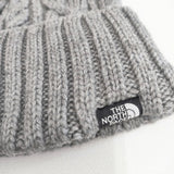 THE NORTH FACE ケーブルビーニー ニットキャップ 帽子 ニットキャップ グレー レディース ザノースフェイス【中古】5-1119T◎
