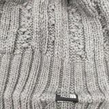 THE NORTH FACE ケーブルビーニー ニットキャップ 帽子 ニットキャップ グレー レディース ザノースフェイス【中古】5-1119T◎