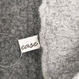 ease イーズ ニットパッチワーク マフラー スヌード グレー レディース【中古】5-1119T◎