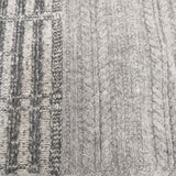 ease イーズ ニットパッチワーク マフラー スヌード グレー レディース【中古】5-1119T◎