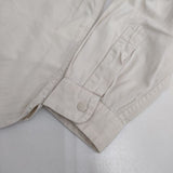 YAECA コンフォートシャツ スナップボタン M 長袖シャツ ベージュ レディース ヤエカ【中古】5-0806M∞