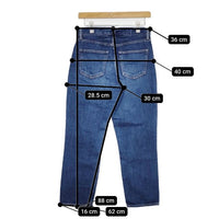 DMG レグレットパンツ 定価14300円 加工 ジーンズ デニムパンツ ブルー レディース ディーエムジー/ドミンゴ【中古】5-0806G∞