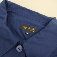 agnes b. ワークジャケット コットン サイズ42 ジャケット ブルー レディース アニエスベー【中古】5-0806M∞