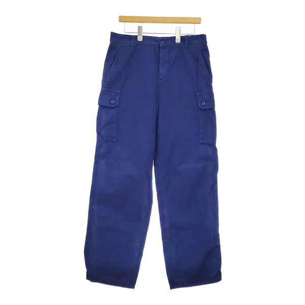 agnes b. ワークパンツ コットン サイズ42 カーゴパンツ ブルー レディース アニエスベー【中古】5-0411M♪