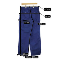 agnes b. ワークパンツ コットン サイズ42 カーゴパンツ ブルー レディース アニエスベー【中古】5-0411M♪