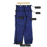 agnes b. ワークパンツ コットン サイズ42 カーゴパンツ ブルー レディース アニエスベー【中古】5-0411M♪