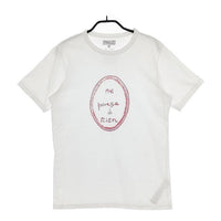 agnes b. Louise Bourgeois ルイーズ ブルジョア 定価16500円　SEO4 TS BRANDO アーティスト T 半袖Ｔシャツ カットソー ホワイト メンズ アニエスベー【中古】5-0517S∞