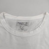 agnes b. Louise Bourgeois ルイーズ ブルジョア 定価16500円　SEO4 TS BRANDO アーティスト T 半袖Ｔシャツ カットソー ホワイト メンズ アニエスベー【中古】5-0517S∞