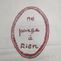 agnes b. Louise Bourgeois ルイーズ ブルジョア 定価16500円　SEO4 TS BRANDO アーティスト T 半袖Ｔシャツ カットソー ホワイト メンズ アニエスベー【中古】5-0517S∞