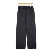 MARGARET HOWELL/FOX BROTHERS SUMMER WOOL トラウザー 定価49500円 Super120s パンツ 21AW ネイビー レディース マーガレットハウエル/フォックスブラザーズ【中古】5-0806G∞