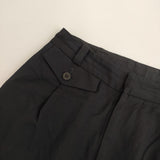 MARGARET HOWELL/FOX BROTHERS SUMMER WOOL トラウザー 定価49500円 Super120s パンツ 21AW ネイビー レディース マーガレットハウエル/フォックスブラザーズ【中古】5-0806G∞