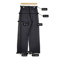 MARGARET HOWELL/FOX BROTHERS SUMMER WOOL トラウザー 定価49500円 Super120s パンツ 21AW ネイビー レディース マーガレットハウエル/フォックスブラザーズ【中古】5-0806G∞