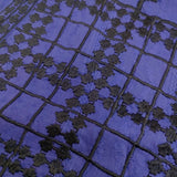 NE QUITTEZ PAS Cotton Jacquard Embroidery Dress 刺繍 インド製 コットン ワンピース ブルー レディース ヌキテパ【中古】5-0525S△