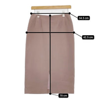 Demi-Luxe BEAMS タイトスカート 定価16000円 68-27-0421-002 ロングスカート ピンクベージュ レディース デミルクス ビームス【中古】5-0806M∞